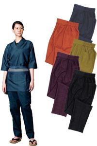 作務衣パンツ　カラーバリエーション