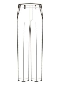 縞ズボン　イラスト　フロント