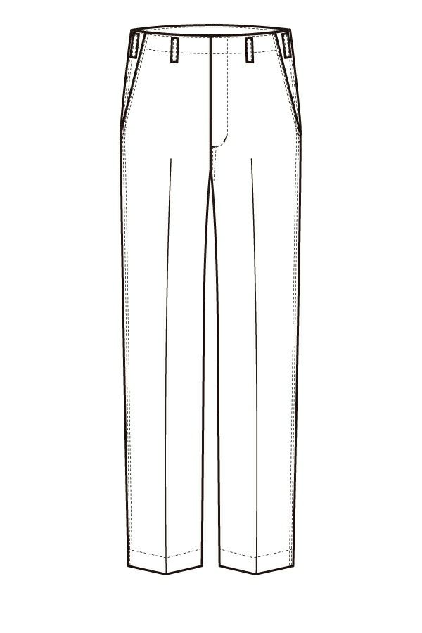 縞ズボン　イラスト　フロント