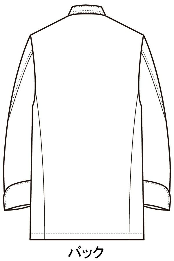 コックコート　イラスト　バック