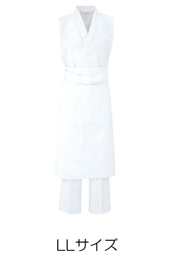 綿ポリ　厨房前掛け　LLサイズ