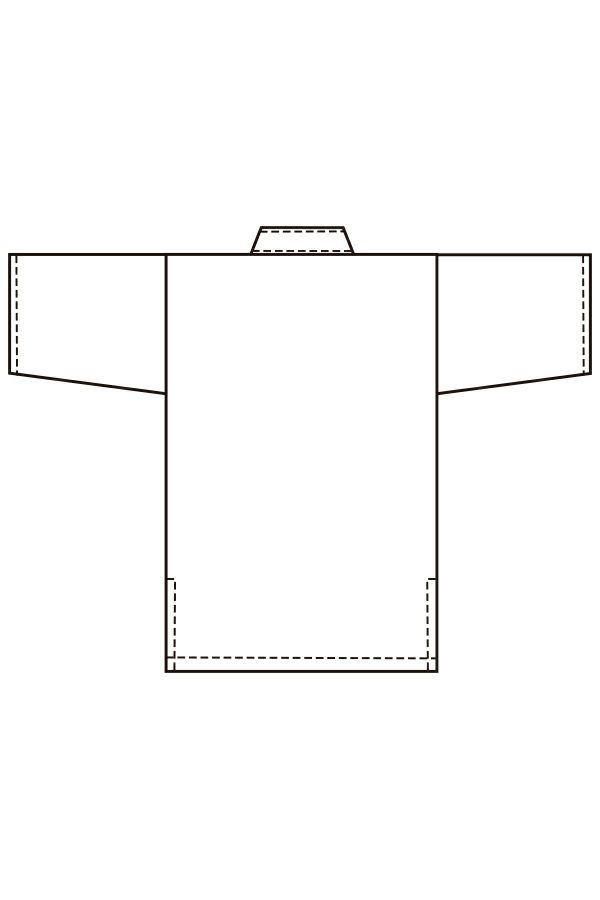 ジンベイ　バックスタイル　線画