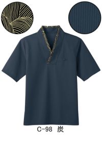 和風カットソー　炭