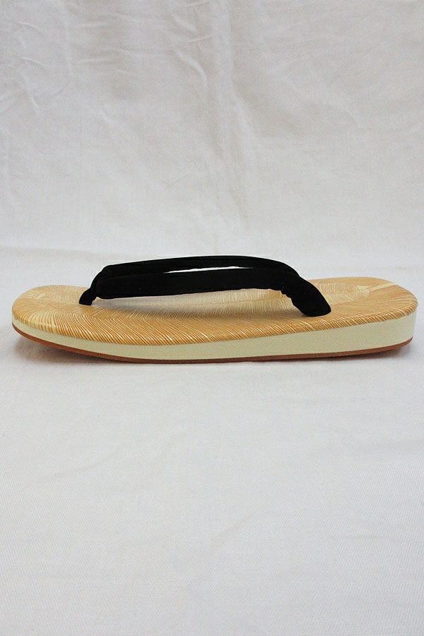 黒鼻緒　雪駄　サイド