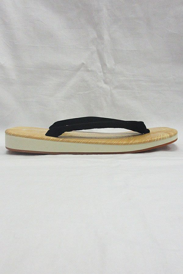 黒鼻緒　雪駄　サイド