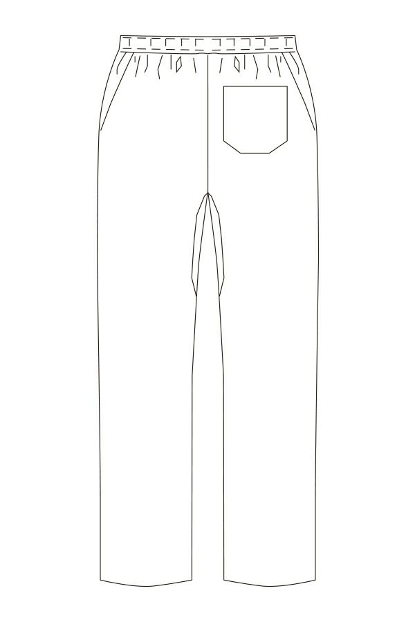 スクラブパンツ　イラスト
