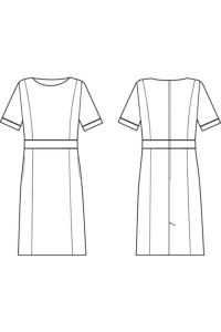 ワンピース半袖　イラスト