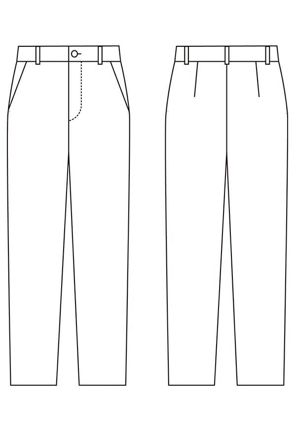 すっきりストレッチパンツ　イラスト