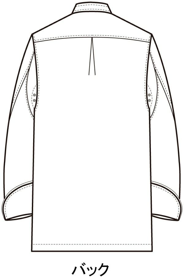 コックコート（長袖）　バックスタイル