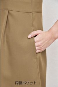 ワンピース半袖　両脇ポケット