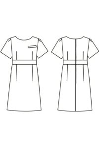 ワンピース半袖　イラスト