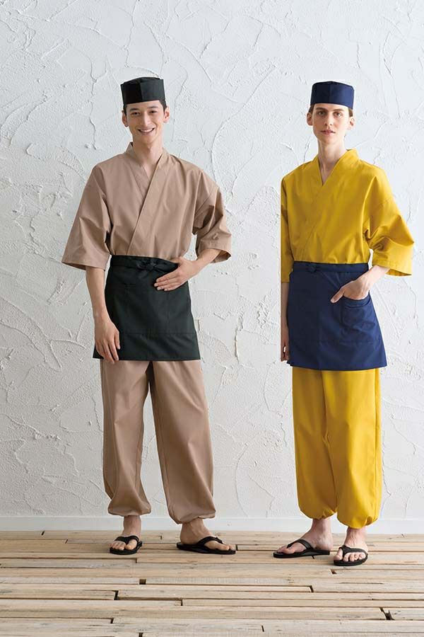 和風腰下エプロン　男女兼用