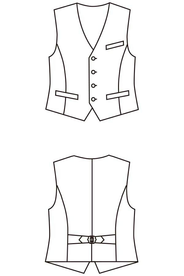男性ベスト　イラスト
