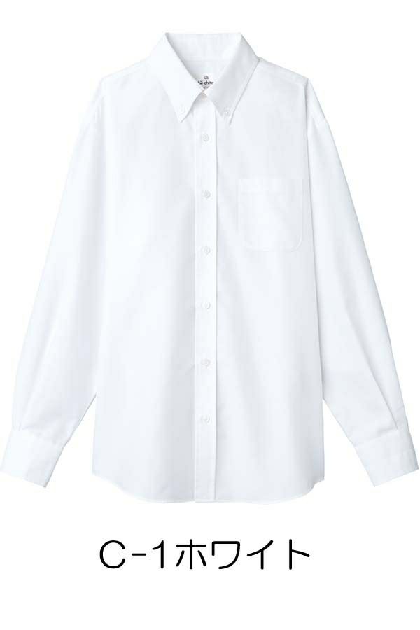 ボタンダウンシャツ（長袖）ホワイト