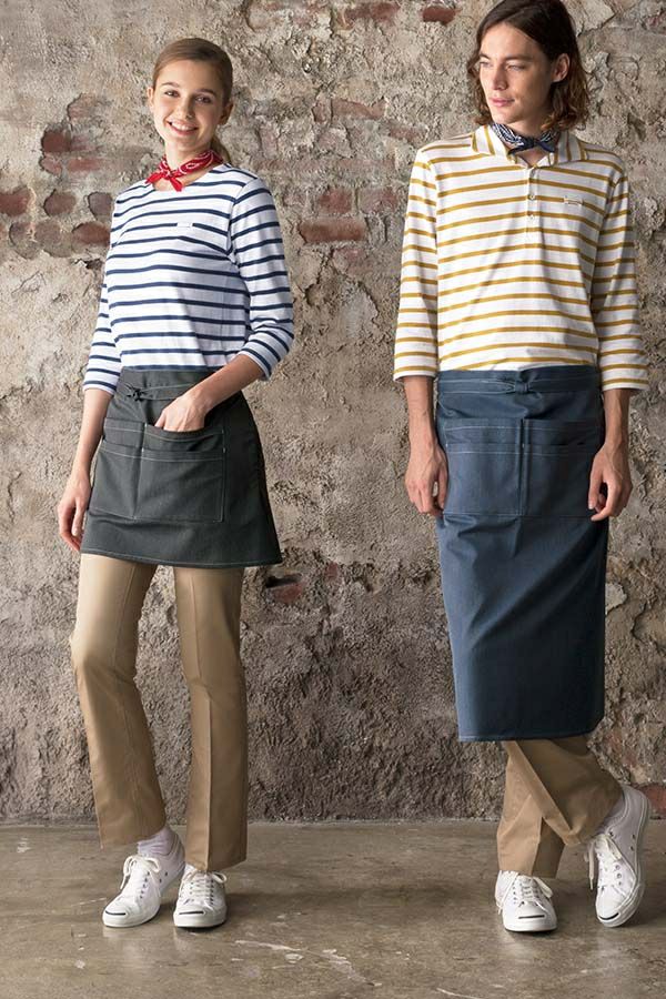 バスクシャツ（七分袖）男女兼用　全身