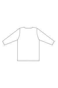 バスクシャツ（七分袖）男女兼用　イラスト