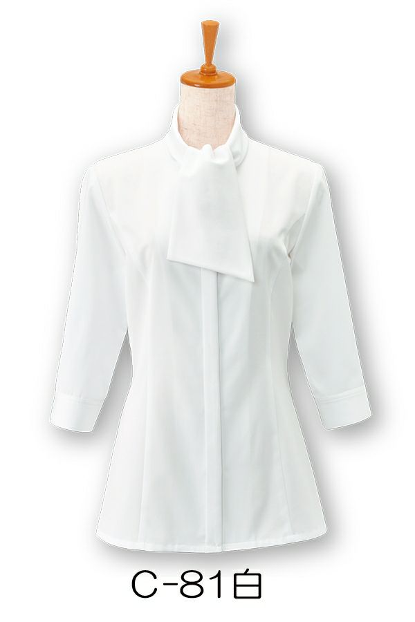 ブラウス七分袖　白