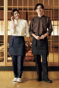 裾上げらくらくスリムパンツ　男女兼用　和風シャツ