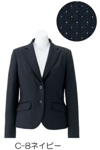 C-8ネイビー　生地アップ　ジャケット（ドット柄）　コーデュラ&#174;ファブリック