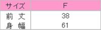 Leeショートエプロン　サイズ表