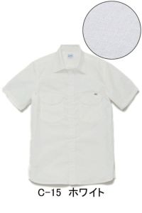 Lee　シャンブレーシャツ（半袖）　ホワイト