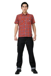 Lee　ウエスタンチェックシャツ（半袖）［男性］　モデル