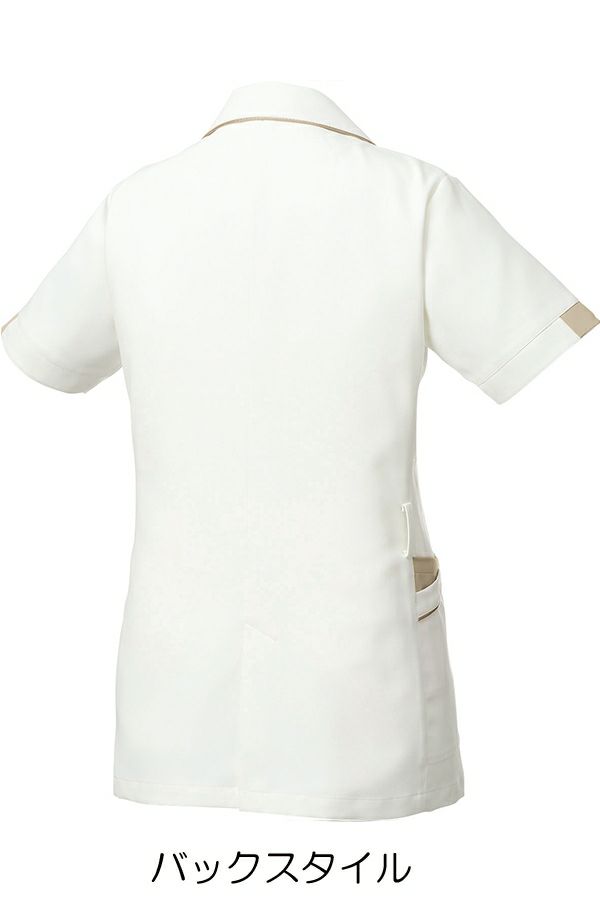 女性ジャケット半袖　バックスタイル