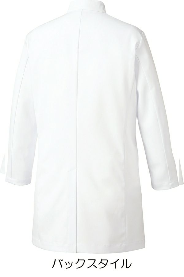 男性ドクターコート長袖　バックスタイル