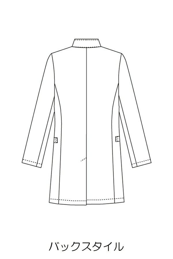 男性ドクターコート長袖　イラスト