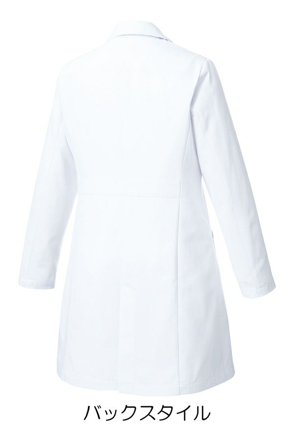 女性ドクターコート　バックスタイル