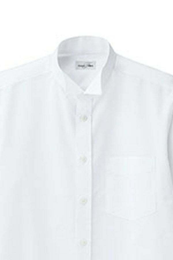 男性ウイングカラーシャツ　衿