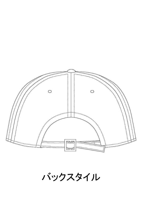 キャップ男女兼用　イラスト　バックスタイル