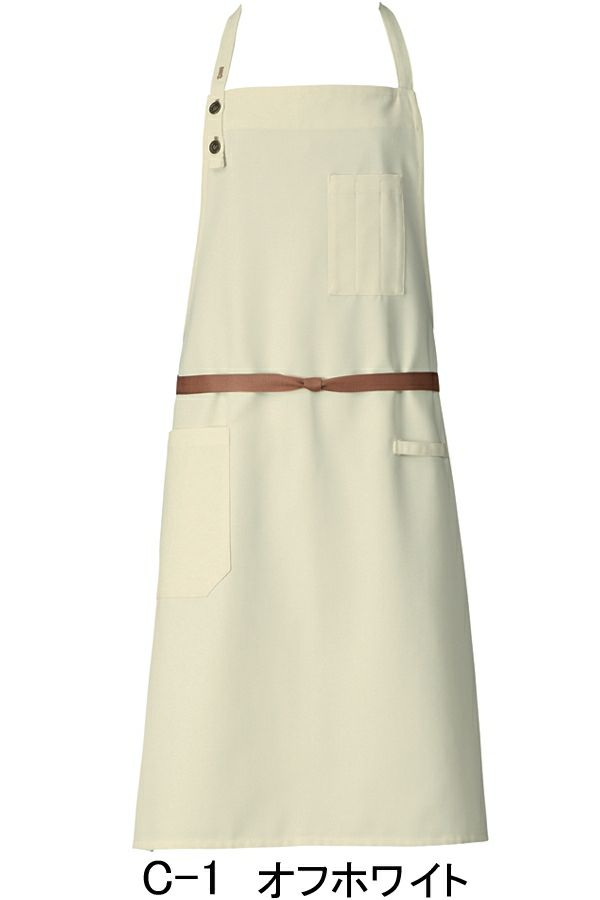 エプロン（首掛け）　オフホワイト