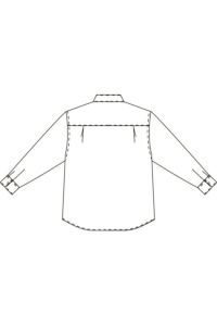 和風シャツ　男女兼用　イラスト