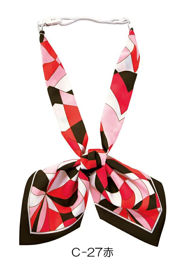 ワンタッチスカーフ　赤