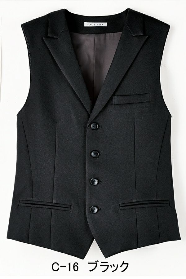 メンズベスト　ブラック