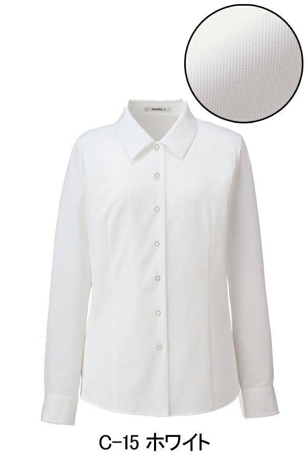 ブラウス長袖　ホワイト