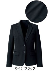 C-16　ブラック　ジャケット（無地）　全2色