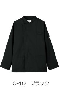 空調服コックコート長袖　ブラック