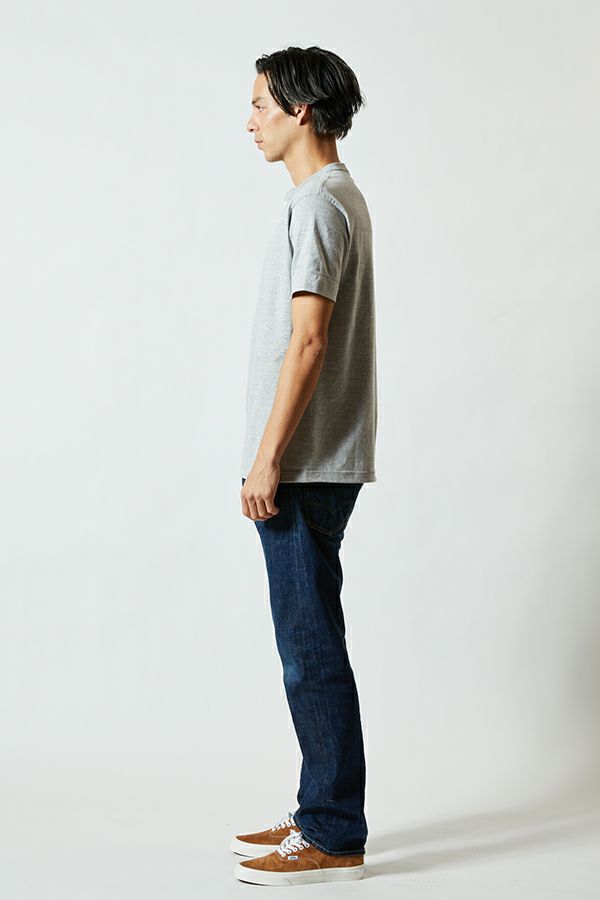 ヘンリーネックＴシャツ半袖　サイド