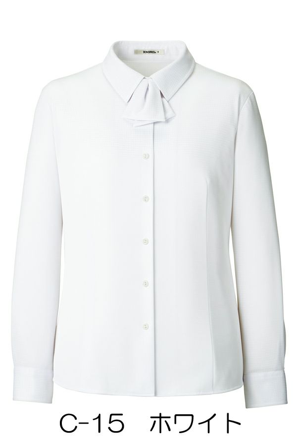 ブラウス長袖　ホワイト