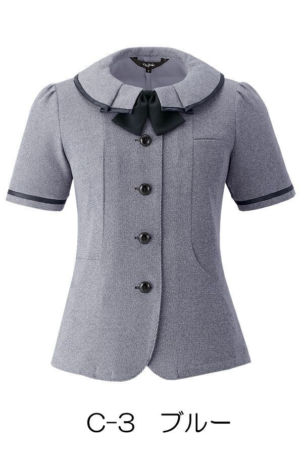 オーバーブラウス　ブルー