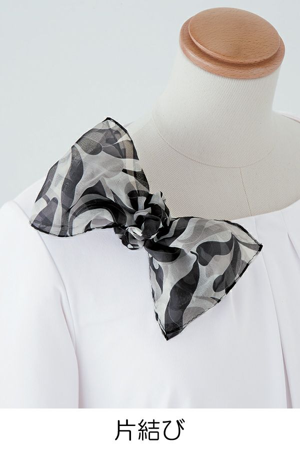 スカーフ＆シュシュ　片結び
