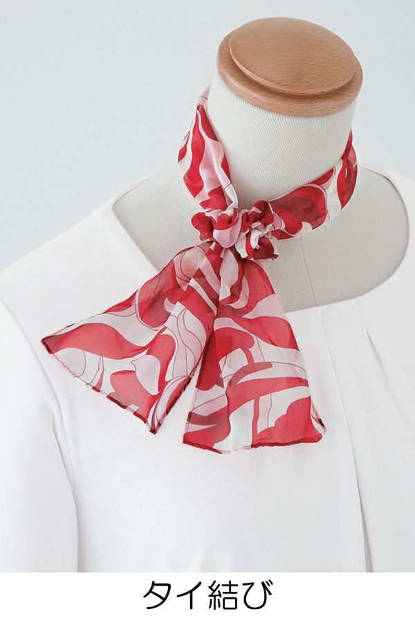 スカーフ＆シュシュ　タイ結び
