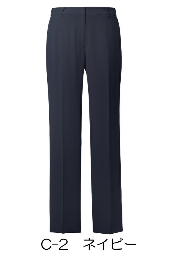 ストレートパンツ　ネイビー