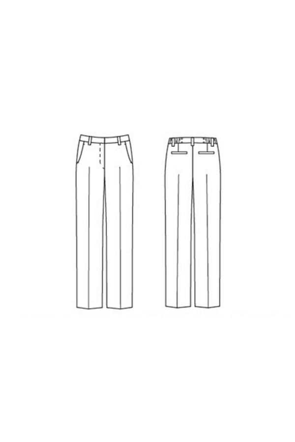 ストレートパンツ　イラスト