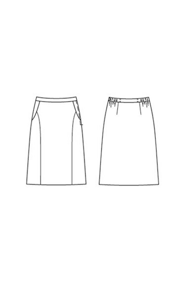 セミタイトスカート　イラスト