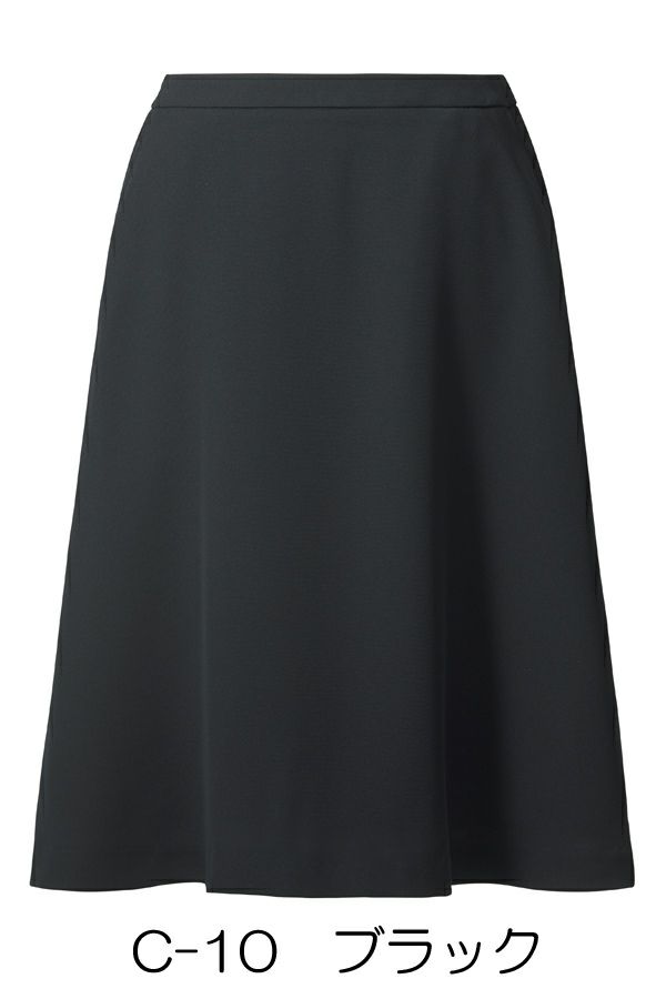 フレアスカート　ブラック