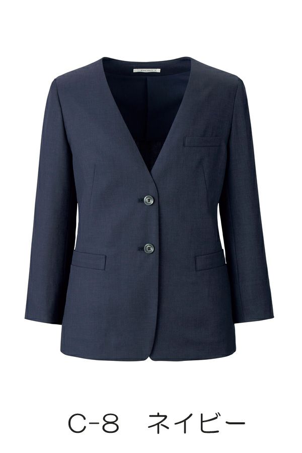 春夏用ジャケット七分袖　ネイビー