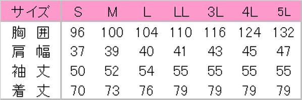 サイズ表